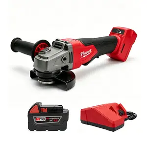 【FathersDayGift】NiuWork 4-1/2" Cordless Angle Grinder | M18 Battery Compatible | Brushless Motor | Rust-Resistant | Ideal for Metal/Concrete Cutting, Auto Repair, Construction & DIY Projects Heavy Duty
