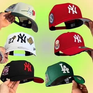 New Era MLB LA Dodgers NY Yankees Fitted Baseball Cap, Premium 9FORTY 59FIFTY Adjustable Snapback Hat for Men Women, Embroidered Sports Logo, Classic Urban Streetwear, Everyday Casual Fashion, USA TikTok Trending 2026 Edition