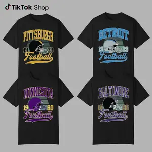 Vintage Football All Team Tshirt, Football Team Black Tshirt Collection, Hometown Pullover City Football Retro Tshirt, Gift Fans, For Women, For Men