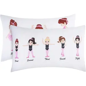 Everyday Kids Ballerina 2 Pack Pillowcase Set