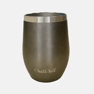 12 oz. Chalk Ink® Pewter Metallic Travel Tumbler with Clear Slider Lid