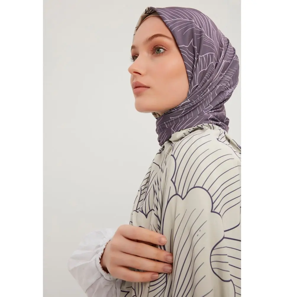 Modefa Sports Hijab Shawl - Lush Garden - Lilac