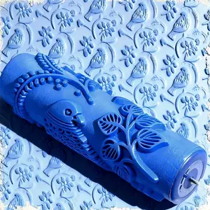 Texture Decorative Rubber Roller Brush, Ideal for Walls Furniture Ceiling, Perfect for Polishing Sanding, Great Thanksgiving New Year Gift