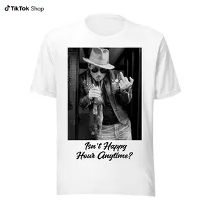 Johnny Depp Shirt, Isn’t Happy Hour Anytime, Justice for Johnny, Johnny Depp Gift, Happy Hour Shirt, Johnny Depp Trial
