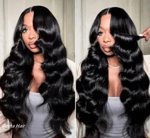 Geeta Hair 3D Body Wave 6X4/13x6 Lace Front Wigs Real Human Hair Wig Natural Hairline 200% Density#geetahair#FallFreshness