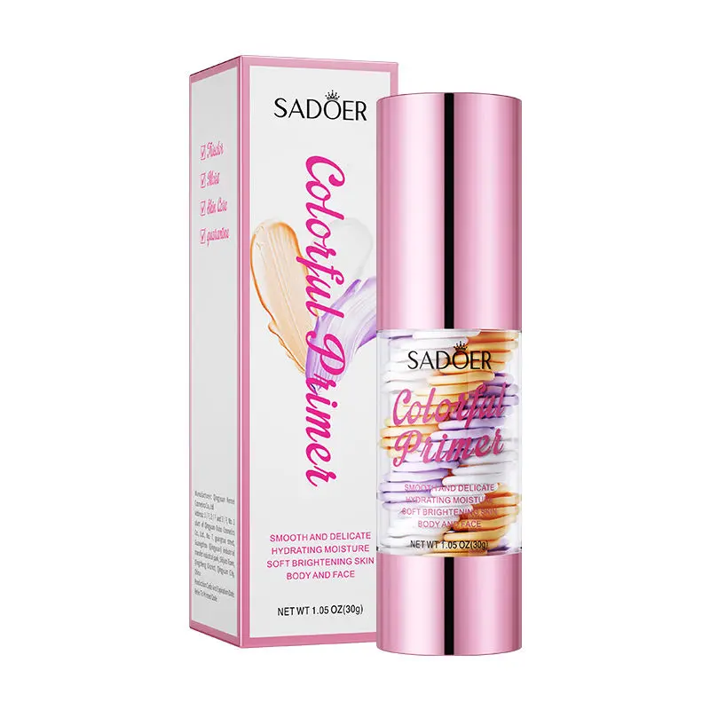 Multi-Color Color Correcting Makeup Primer, Moisturizing Skin-Smoothing Base for Long-Lasting Daily Flawless Makeup Look