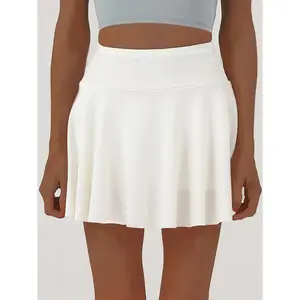 [Holiday Gift] Spring And Summer Women's Fashion Skirt, Summer Breathable And Comfortable Short Skirt, Elegant And Atmospheric, Lined Pants To Prevent Exposure With Pockets, Holiday Gift Women's Short Skirt