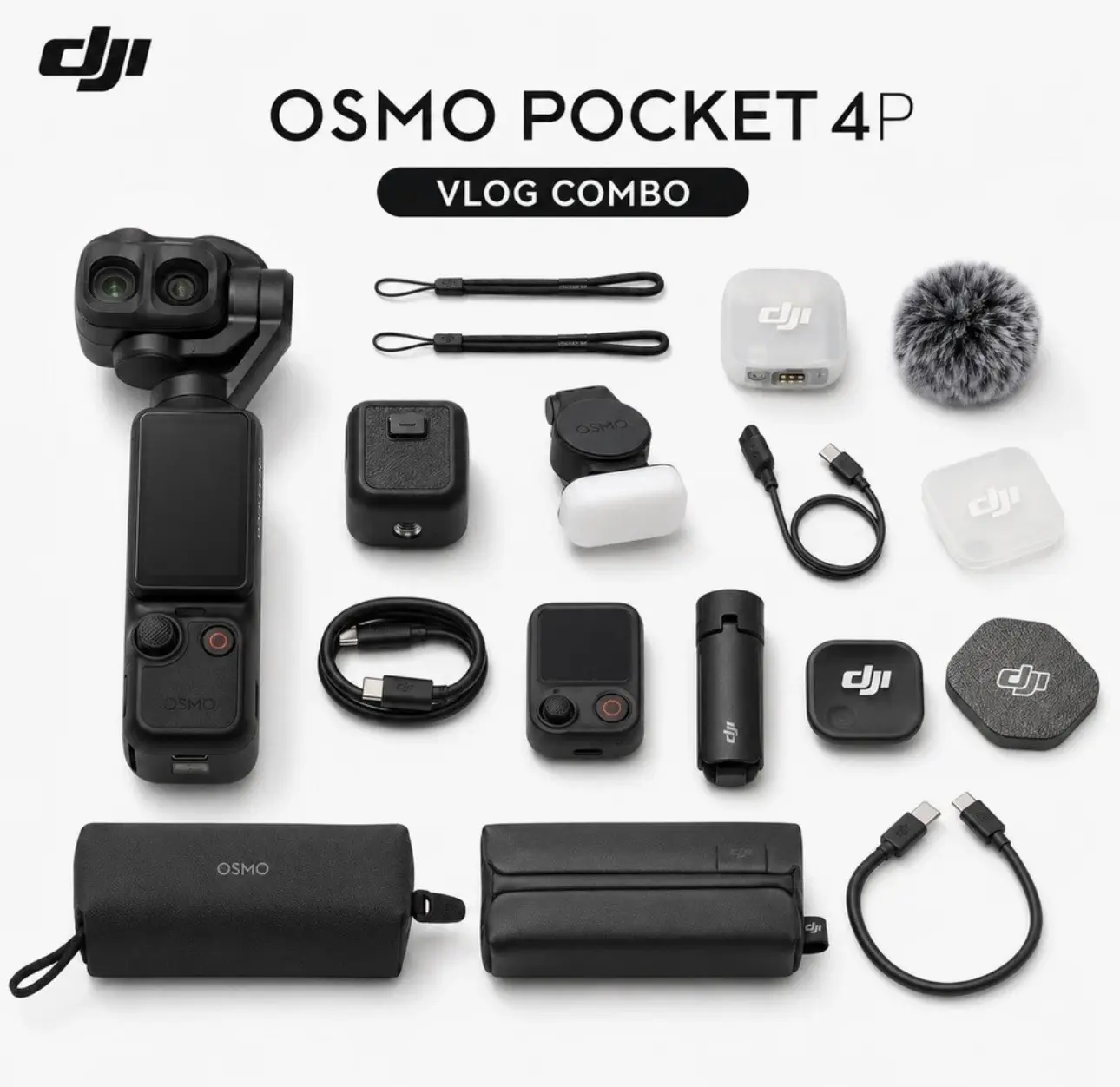 Pocket 4P 4 Pro Vlog Creator Combo with accessories Pocket 4P 4 Pro Vlog Creator Combo with accessories