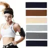 Headbands for Women Non Slip - 6PCS Fashion Sports Hair Bands for Women's Hair, Soft Cotton Cloth Stretchy Headbands for Women for Workout Yoga Running