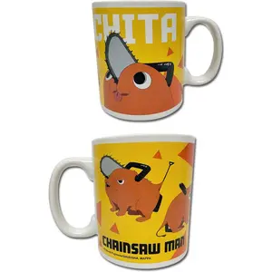 Chainsaw Man Cute Pochita Ceramic Cup - 20oz Reusable, Washable Kitchen Drinkware for Daily Use