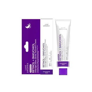 Luxe Organix Retinol + Bakuchiol Overnight Glow Gentle Treatment Cream – 30g (Made in Korea)