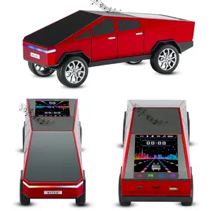 WSTER WS-580 Cybertruck-Style Pickup Truck Model Bluetooth Speaker, Rechargeable Portable Audio with Streaming, Charging, USB, TF, AUX, FM, TWS Stereo Sound, Ideal for Indoor/Outdoor Parties, Great Birthday/Father's Day Gift