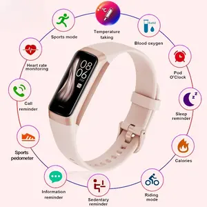 Amoled Smart Watch Men Smart Band Women Heart Rate Blood Smartwartch Waterproof Smart Bracelet Sport Fitness Tracker 2026 smart band
