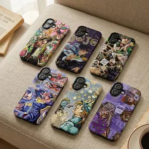 J0J0's Bizarrre Adventure Anime Phone Case Collection iPhone Samsung, Golden Wind Stone Ocean Fan Art - Gift for Anime Lovers - For iPhone 17 16 Pro Max iPhone 15 Pro 14 Plus 13 Pro 12 11  for iPhone 17-11 Pro Max/Plus and Samsung Galaxy S23-25