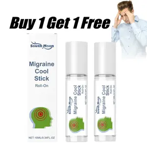 (Buy 1 Get 1 Free)Migraine Relief Stick,Vertigo Ease Aromatherapy,Migraine Stick Rollon - Cooling Comfort For Your Head. Aromatherapy With Peppermint & Other Essential Oils