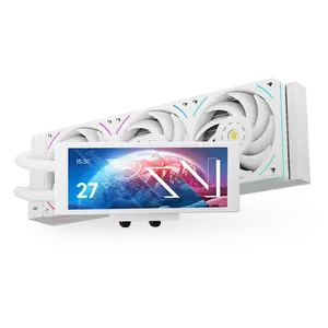 Thermalright Large widescreen display TROFEO VISION 360 ARGB WHITE Water Cooled Heat Sink 6.86-inch Strip LCD Screen