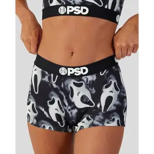 PSD Women's Ghostface Dark Boy Short Underwear - Comfortable, Breathable, Ultra-light Fabric