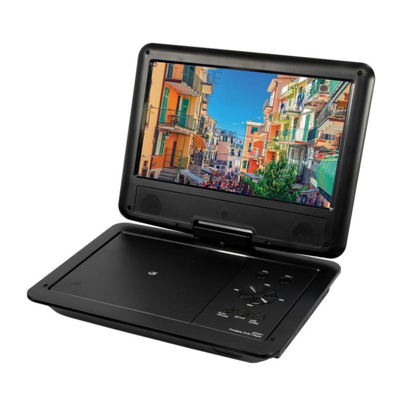 GPX 9" Portable DVD Player with Swivel Screen and Remote