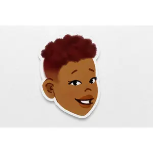 Black Girl Hairstyles Stickers: Fade