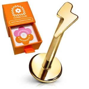 Lightning Bolt Flat Back Stud by Cords Club