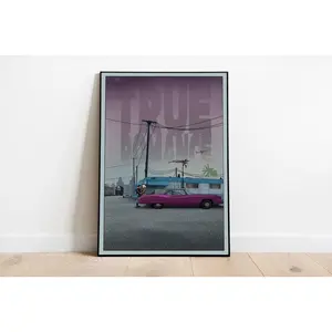 True Romance Poster | True Romance | Minimalist Movie Poster | Vintage Retro Art Print