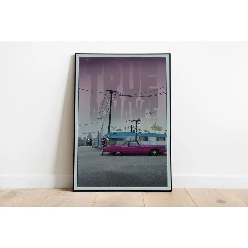 True Romance Poster | True Romance | Minimalist Movie Poster | Vintage Retro Art Print