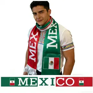 2026 Support Scarf and Fan Set for Usa, France, Germany, Brazil, Mexico, Skin-Friendly, Vibrant Colors for Enthusiastic Game Day Decor