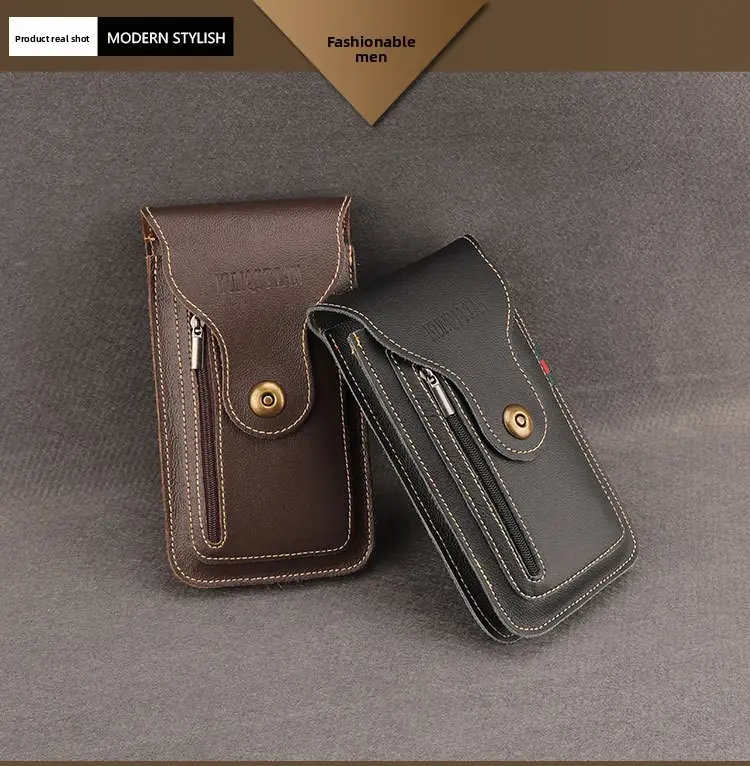 New leather Mobile Phone Waist Bag with Belt PU Leather Multifunctional Solid Dual Pocket for Men's Outdoor Construction Site Use phone case for iphone 14/15/16 pro max plus Sumsung Galaxy S24/S23 A54/A14 Z Fold/Z Flip, Pouch Holder, Waist Bag Holder New leather Mobile Phone Waist Bag with Belt PU Leather Multifunctional Solid Dual Pocket for Men's Outdoor Construction Site Use phone case for iphone 14/15/16 pro max plus Sumsung Galaxy S24/S23 A54/A14 Z Fold/Z Flip, Pouch Holder, Waist Bag Holder