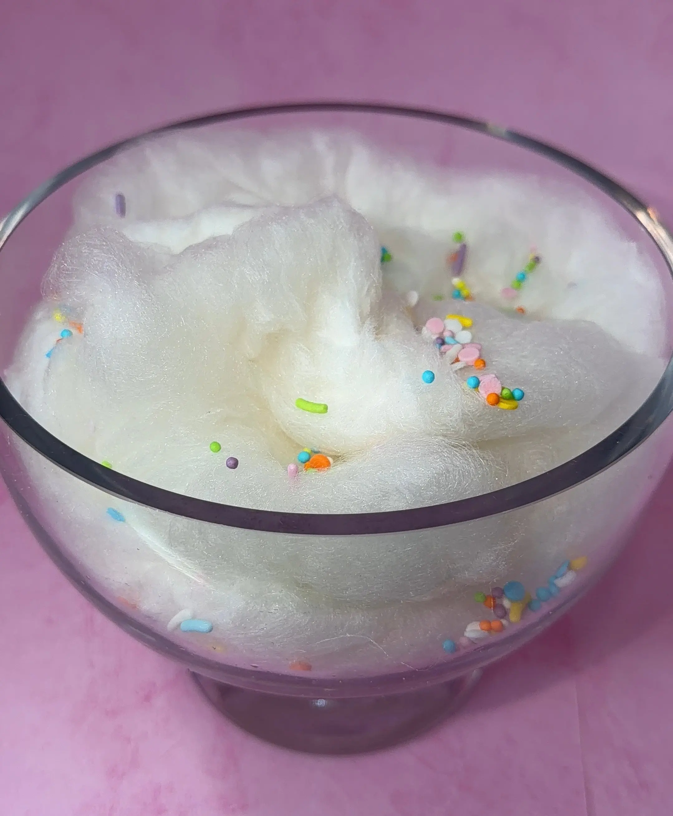 Luxe Candy Birthday Bash Cotton Candy - Cake Batter Flavor with Sprinkles for a Perfect Birthday Cake Vibe