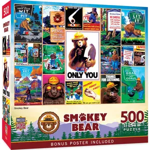 Smokey Bear National Parks 500 Piece Jigsaw Puzzle
