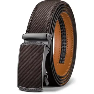 HAGIG Men's Belt,Slide Ratchet Belt Adjsutable For Men Suit Casual Jeans Gift Boxed,Trim To Fit (Size 36)