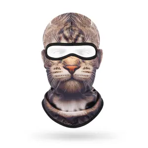 Sweat-absorbing quick-drying breathable mask outdoor cycling bicycle sunscreen headgear animal scarf helmet locomotive neck cover