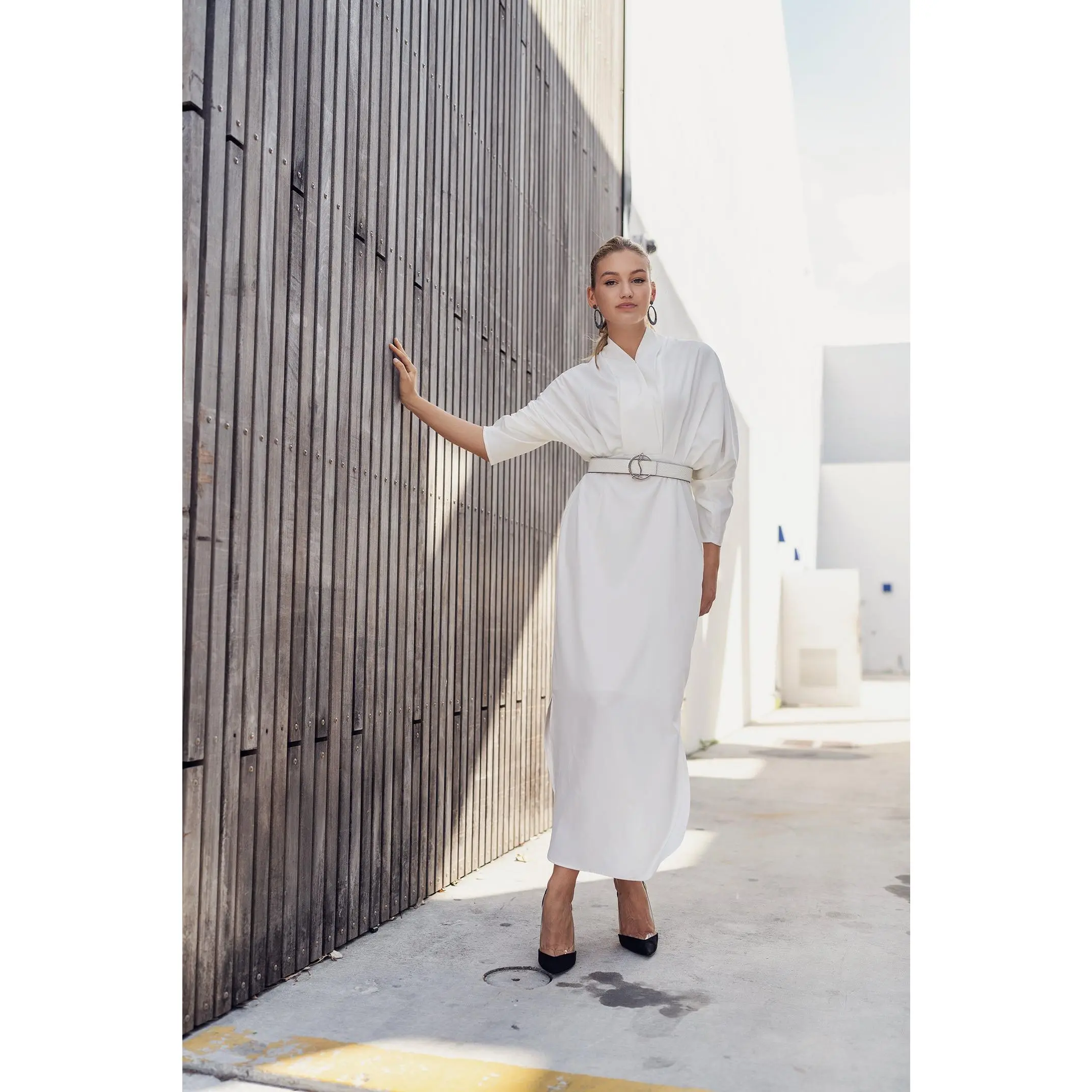Dolman Dress White