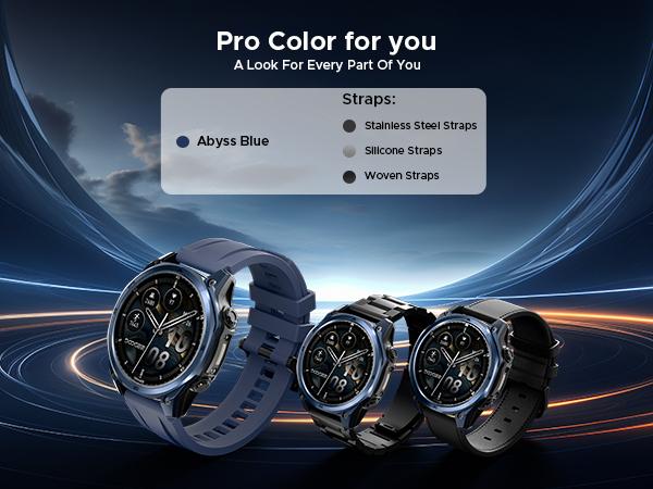 Anywise W1 Pro Waterproof Sport Smartwatch, 1.43" AMOLED Touchscreen Display, 170+ Sports & Workout Modes, Dual-Band GPS Tracking, 5ATM Waterproof Smartwatch