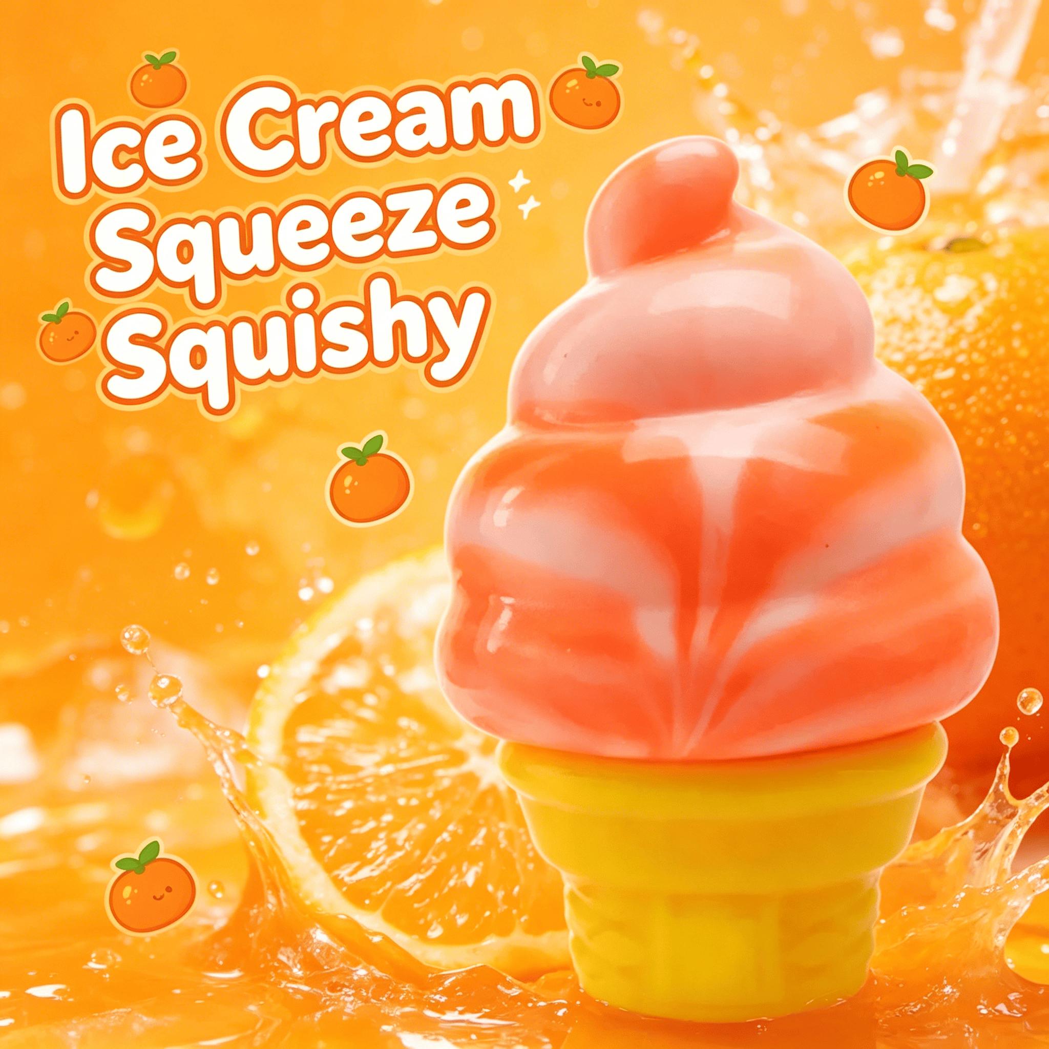 3PCS Ice Cream Squeeze Squishy Set Ultimate Slow Rising ASMR – Sweet Scented Sensory Fidget for Stress Relief & Anxiety Perfect Kawaii Party Favors & Birthday Gifts