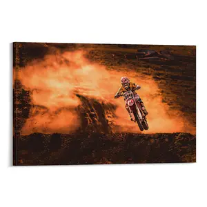 Motorcycle Mountain Sports Poster Motorcycle Enthusiast Gift Poster Decor Print
