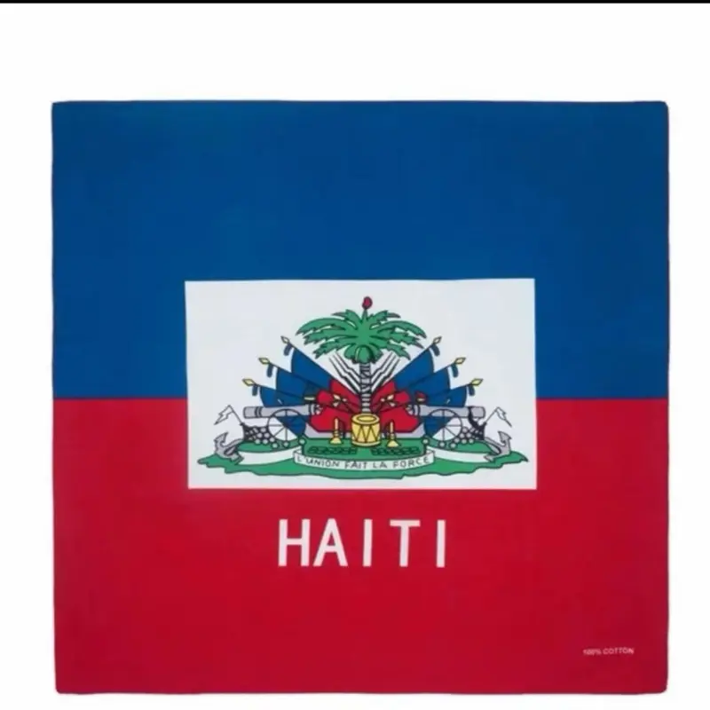 Haiti Country Flag - 100% Cotton, Decorative Accessory