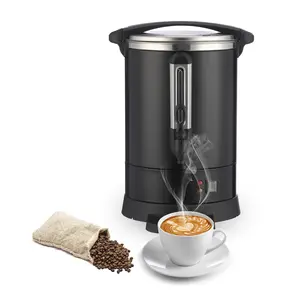 14L/3.8 Gal Commercial Coffee Urn with Double Wall Insulation, Stainless Steel Electric Coffee Maker & Beverage Dispenser, for Weddings, Parties