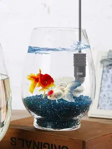 10W Mini Aquarium Heater Mini Fish Tank Heater with Digital Display Thermostat Temperature Adjustable 5V/2A USB Powered Super Mini Turtle Heater Safe Tank Heater for 1 to 5L Tanks