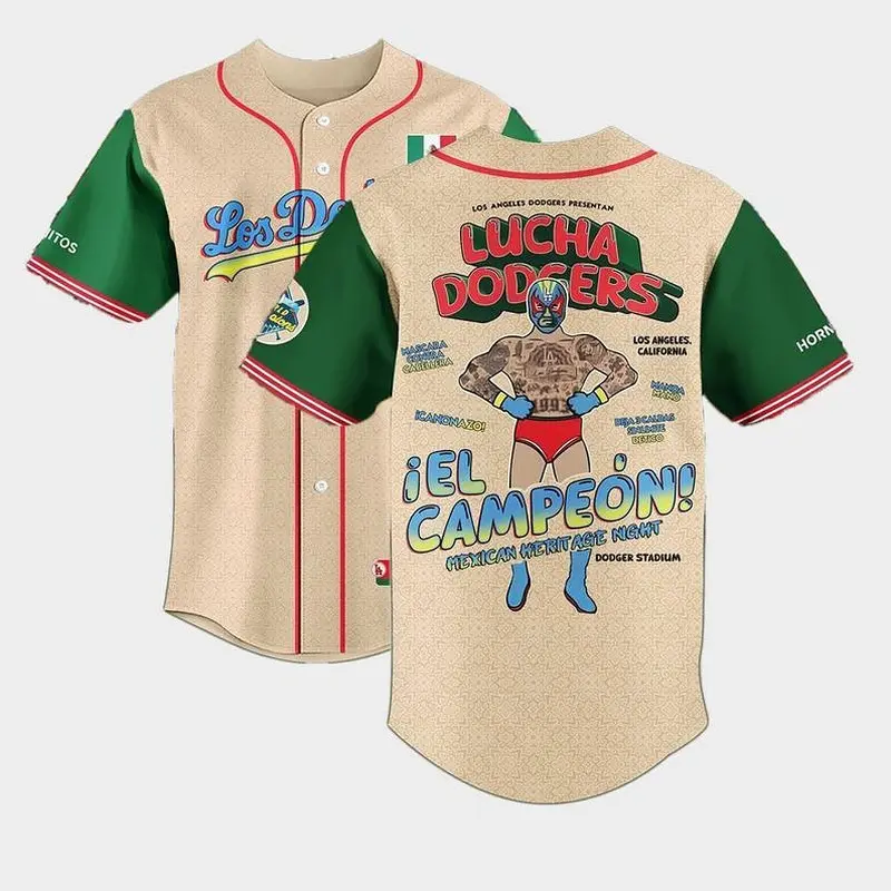 Exclusive Youth and Adults Mexican Heritage Night 2025 Baseball Jersey, LA Jersey, Mexican Jersey, Shirt for Him, Gift for Fan - High Quality