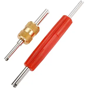 Air Conditioner Schrader Valve Stem Core Remover, Removal Tool For R134,R12 AC Car Air Conditioning Repair, Dual Head Tire Repair Tools