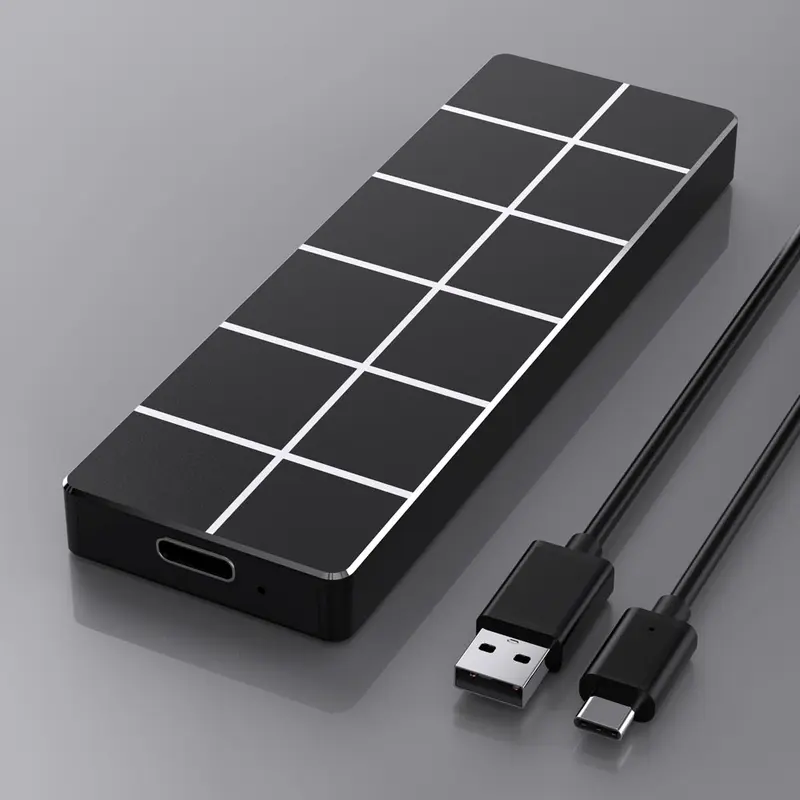 4TB External SSD, USB 2.0 Portable SSD, External Solid State Drive Ultra-Fast USB-C Portable SSD, Heavy-Duty Aluminum Alloy Case with Shockproof Protection, Slim External Storage for PC, Laptop, Portable Storage Drive, Professional Data Transfer