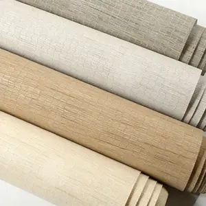Non-Adhesive Wall Paper Roll, Modern Simple Design, Dyed Linen Texture, Ideal for Guest Rooms, Bars, Restaurants, Repair Walls