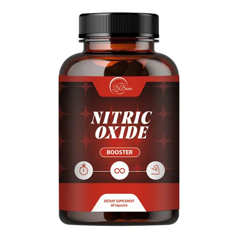 Supplements Nitric Oxide Booster for Men & Women, L-Citrulline + 3 Forms of L-Arginine for Stamina, Endurance, Circulation, & Energy Support,* Caffeine-Free Pre-Workout Alternative, 60 Capsules