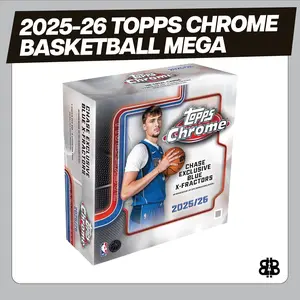 2025-26 Topps Chrome Basketball Mega Trading Cards LV