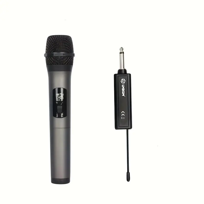 LMBGM Professional Wireless Karaoke Microphone with Receiver, Podcast Recording Mic, 50M Long Range Broad Compatibility, Portable Mic for Singing, DJ PA System and Outdoor Events, Vocal Mic, USB Rechargeable Mic, Audio