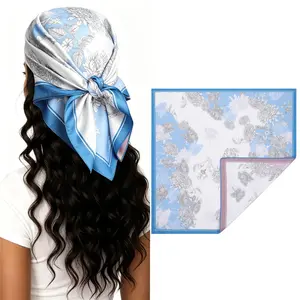 27.5” Head Scarf for Women Reversible Like Silk Scarf Satin Hair Bandanas Women Headscarf Head Wrap Sleep Scarf Neck Hair Accessories,summervibes