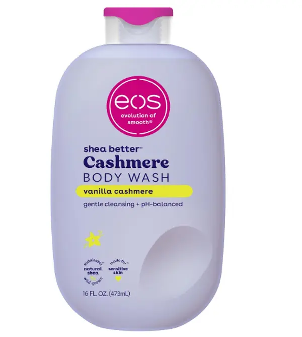 eos Cashmere Body Wash- Vanilla, Creamy Gel with Shea Butter, 16 fl oz