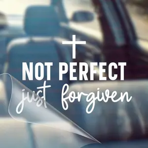 Not Perfect Just Forgiven – Christian Car Decal Sticker