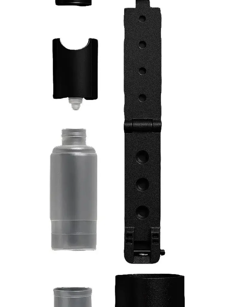 Hardline EDC MOLLE Leak-Proof Sanitizer Gel Holder, Matte Hand Soap Bottle Accessory for Law Enforcement (Sports & Outdoor, Camping & Hiking Personal Care)